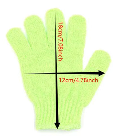 Wholesale Nylon Hemp Jute Single Color Bath Gloves Mitts Exfoliate Exfoliating Glove Remove Dead Skin Bath Scrubber Cloths Belt