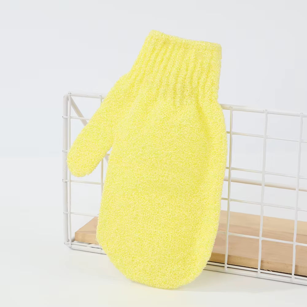 Wholesale Nylon Hemp Jute Single Color Bath Gloves Mitts Exfoliate Exfoliating Glove Remove Dead Skin Bath Scrubber Cloths Belt