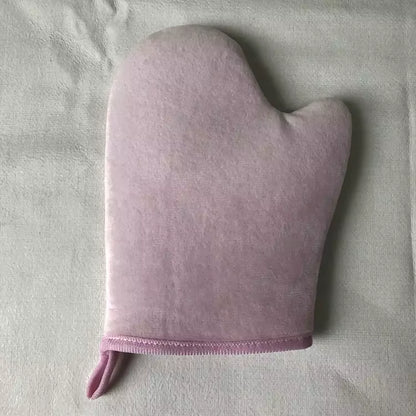Exfoliating Tanning Mitt Self Applicator for Body Cream & Lotion Application Soft Velvet Cloth Back & Leg Use