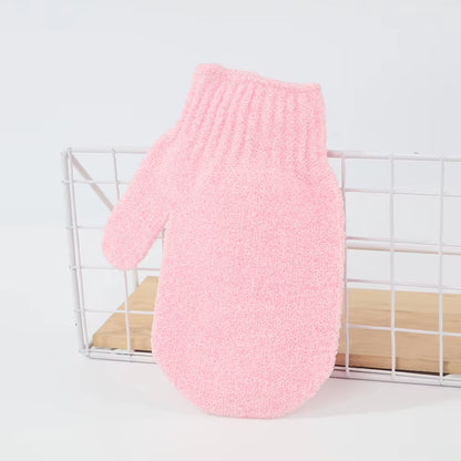 Wholesale Nylon Hemp Jute Single Color Bath Gloves Mitts Exfoliate Exfoliating Glove Remove Dead Skin Bath Scrubber Cloths Belt