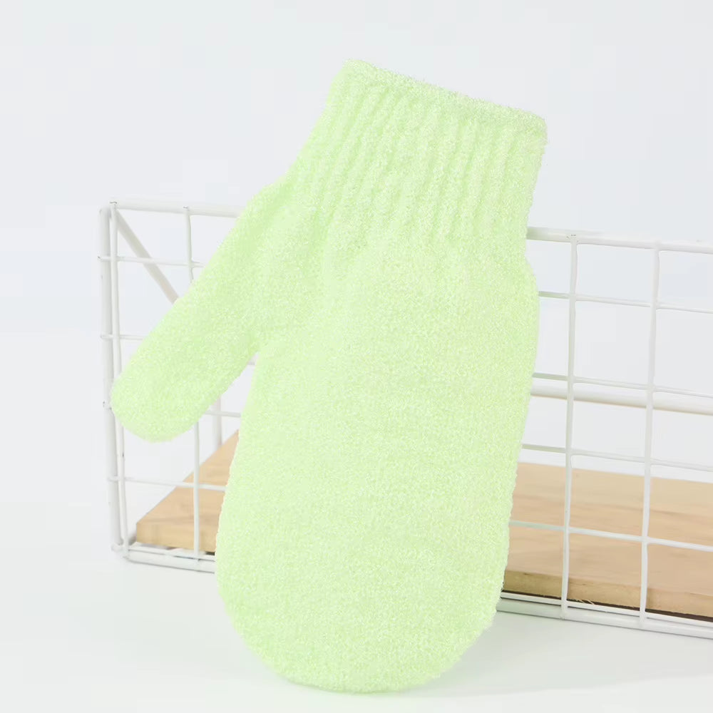 Wholesale Nylon Hemp Jute Single Color Bath Gloves Mitts Exfoliate Exfoliating Glove Remove Dead Skin Bath Scrubber Cloths Belt