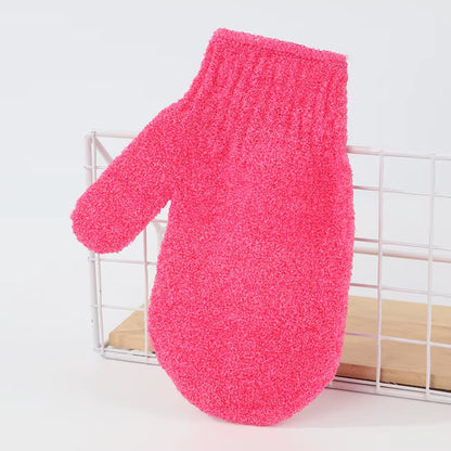 Wholesale Nylon Hemp Jute Single Color Bath Gloves Mitts Exfoliate Exfoliating Glove Remove Dead Skin Bath Scrubber Cloths Belt