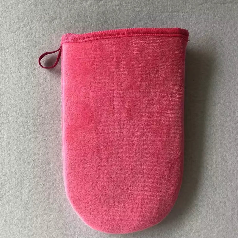 Exfoliating Tanning Mitt Self Applicator for Body Cream & Lotion Application Soft Velvet Cloth Back & Leg Use