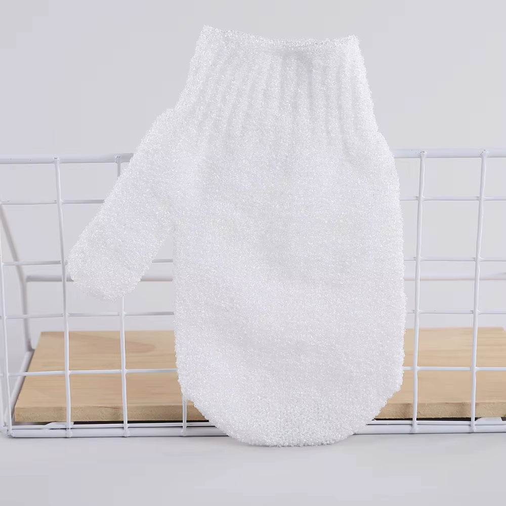 Wholesale Nylon Hemp Jute Single Color Bath Gloves Mitts Exfoliate Exfoliating Glove Remove Dead Skin Bath Scrubber Cloths Belt