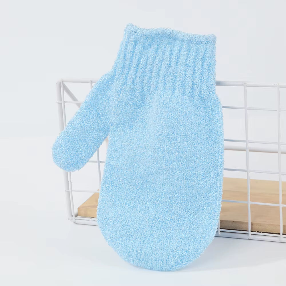 Wholesale Nylon Hemp Jute Single Color Bath Gloves Mitts Exfoliate Exfoliating Glove Remove Dead Skin Bath Scrubber Cloths Belt