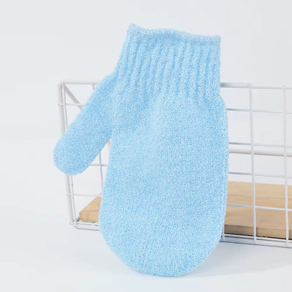 Wholesale Nylon Hemp Jute Single Color Bath Gloves Mitts Exfoliate Exfoliating Glove Remove Dead Skin Bath Scrubber Cloths Belt