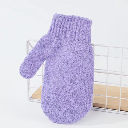Wholesale Nylon Hemp Jute Single Color Bath Gloves Mitts Exfoliate Exfoliating Glove Remove Dead Skin Bath Scrubber Cloths Belt